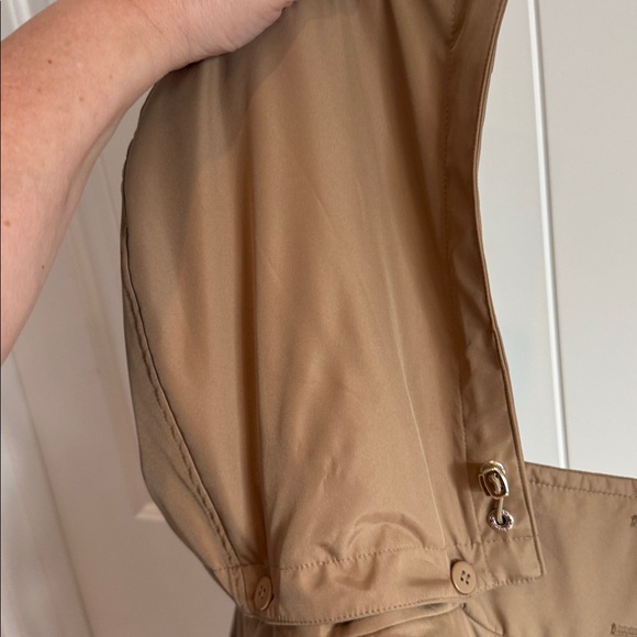 Calvin Klein Woman’s Tan Double-Breasted Trench Coat NWOT - Picture 11 of 13